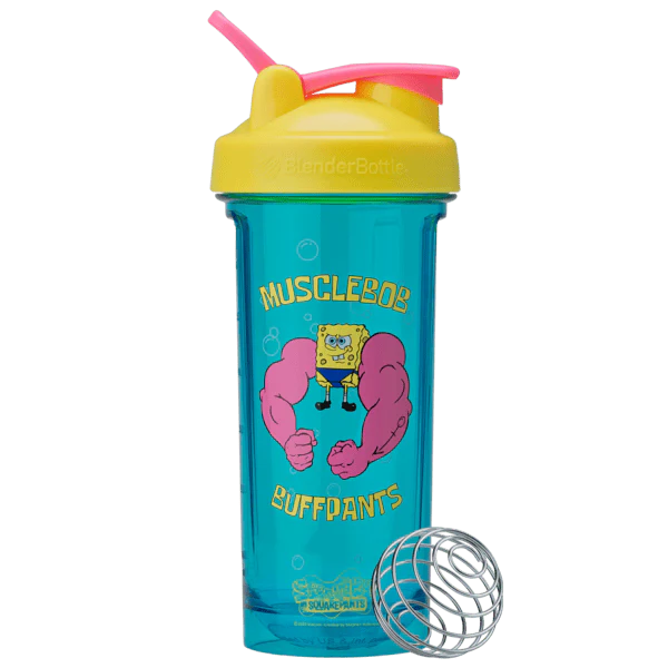 BlenderBottle Pro 28oz "MuscleBob Buffpants" - SpongeBob SquarePants Shaker Cup