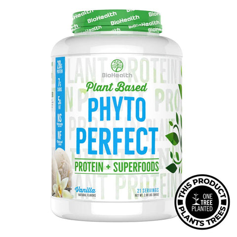 BioHealth Plant Based Phyto Perfect - Protein + Superfoods Powder Vanilla