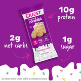 Quest Nutrition Frosted Protein Cookies - Birthday Cake (Select Size)