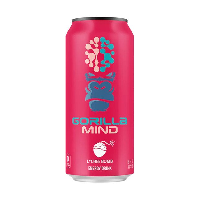 Gorilla Mind RTD Energy Drink - Lychee Bomb (1 Can)