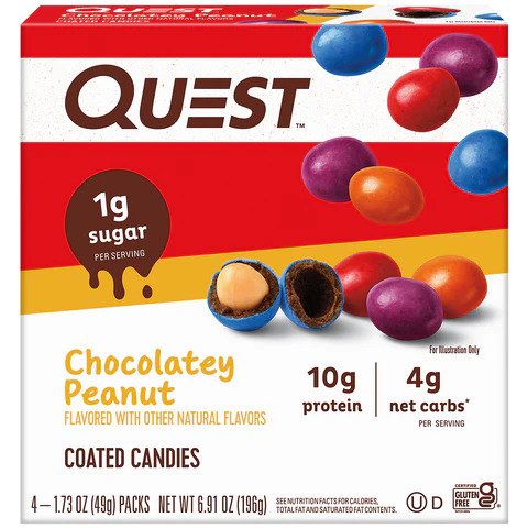 Quest Nutrition Chocolatey Peanut Protein Candies
