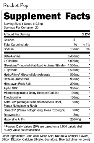 Bucked Up Mother Bucker Pre-Workout - Rocket Pop