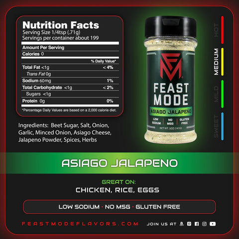 Feast Mode Seasoning - Asiago Jalepeno