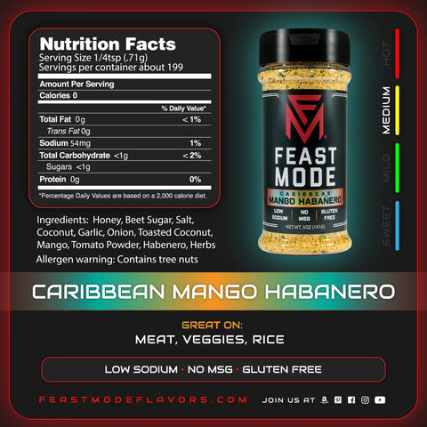 Feast Mode Seasoning - Caribbean Mango Habanero