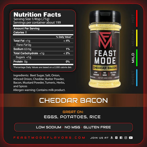 Feast Mode Seasoning - Cheddar Bacon