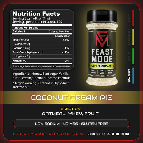 Feast Mode Seasoning - Coconut Cream Pie