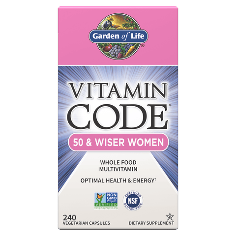 Garden Of Life Vitamin Code - Whole Food Vitamin For 50 & Wiser Women (Choose Size)