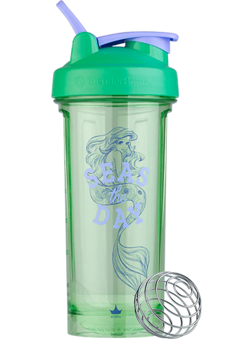 BlenderBottle Pro 28oz "Seas The Day" - Ariel/The Little Mermaid Princess Shaker cup