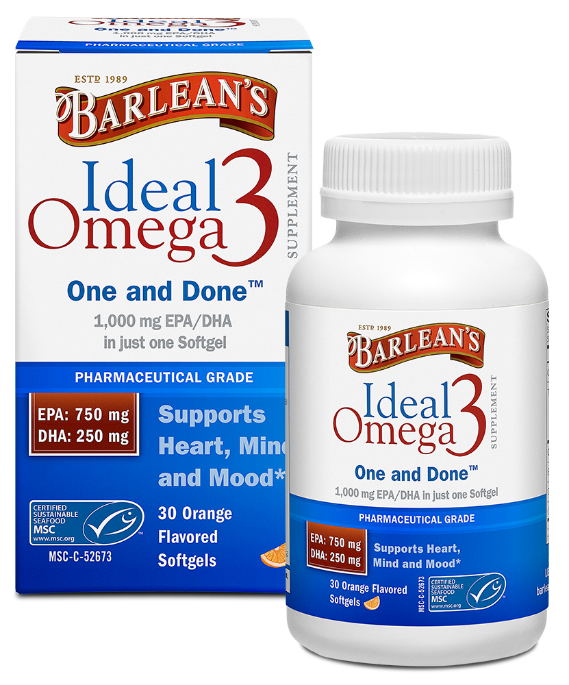 Ideal Omega3 Fish Oil Softgels, Orange Flavor (30ct/60ct)