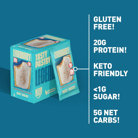 Legendary Foods Protein Tasty Pastry - Brown Sugar Cinnamon Flavor