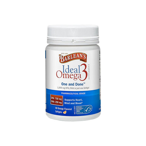 Ideal Omega3 Fish Oil Softgels, Orange Flavor (30ct/60ct)