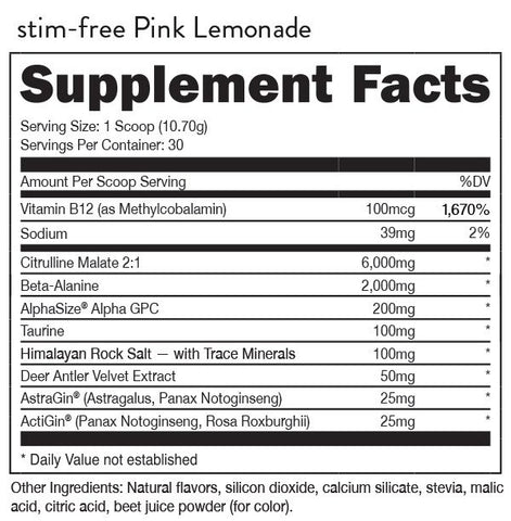 Bucked Up - Non-Stimulant Pre-Workout (Select Flavor)