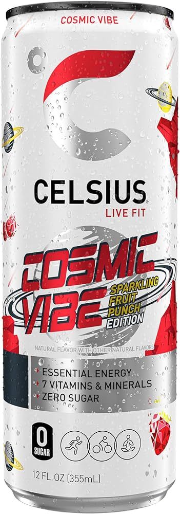Celsius Cosmic Vibe - 12oz Can Sparkling Energy Drink