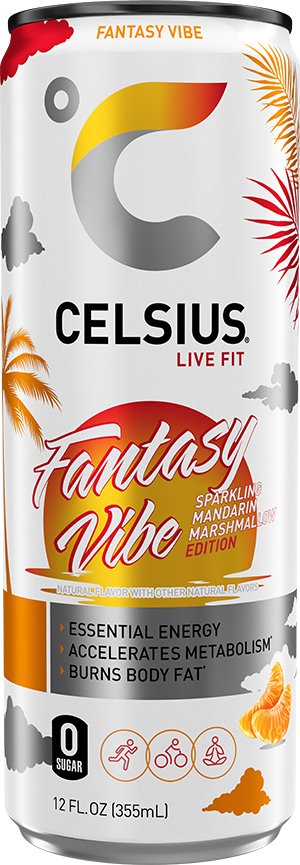 Celsius Fantasy Vibe - 12oz Can Sparkling Energy Drink