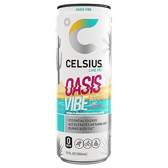 Celsius Oasis Vibe - 12oz Can Sparkling Energy Drink
