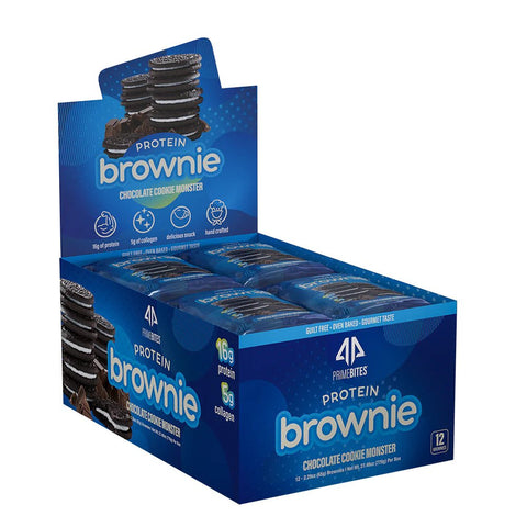 Alpha Prime - Prime Bites Protein Brownie - Chocolate Cookie Monster (Select Size)