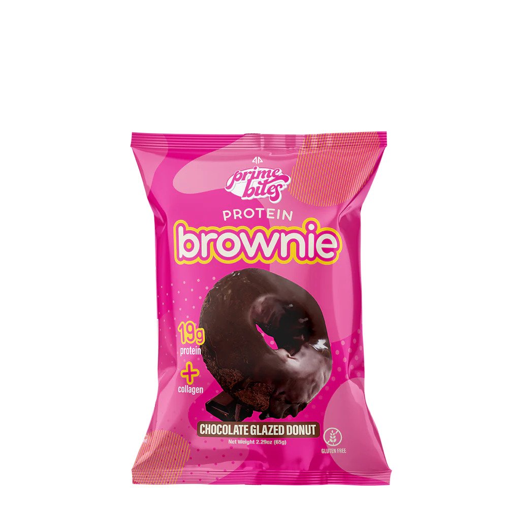 Alpha Prime - Prime Bites Protein Brownie - Glazed Chocolate Donut (Select Size)