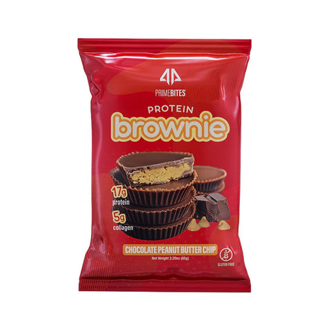 Alpha Prime - Prime Bites Protein Brownie - Chocolate Peanut Butter Chip (Select Size)