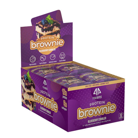 Alpha Prime - Prime Bites Protein Brownie - Blueberry Cobbler (Select Size)