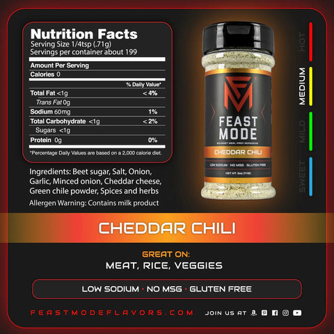 Feast Mode Seasoning - Cheddar Chili