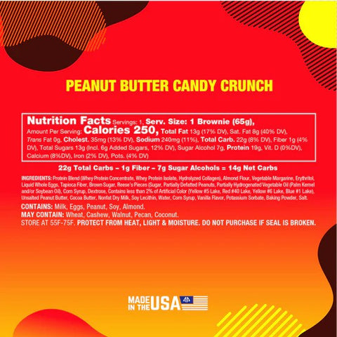 Alpha Prime - Prime Bites Protein Brownie - Peanut Butter Candy Crunch (Select Size)
