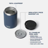 Yeti 24oz Rambler Insulated Food Jar (Select Color)