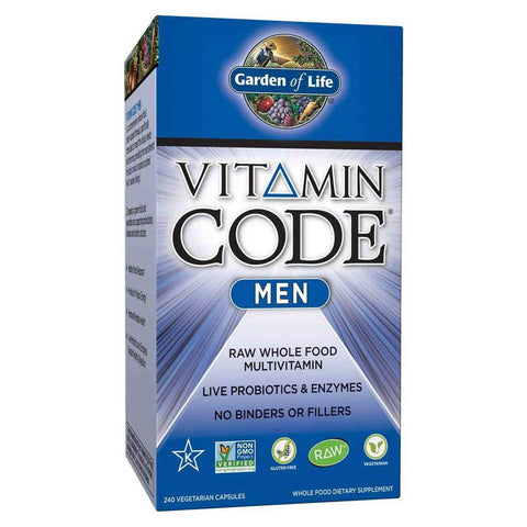 Garden Of Life Vitamin Code - Whole Food Vitamin For Men (Choose Size)