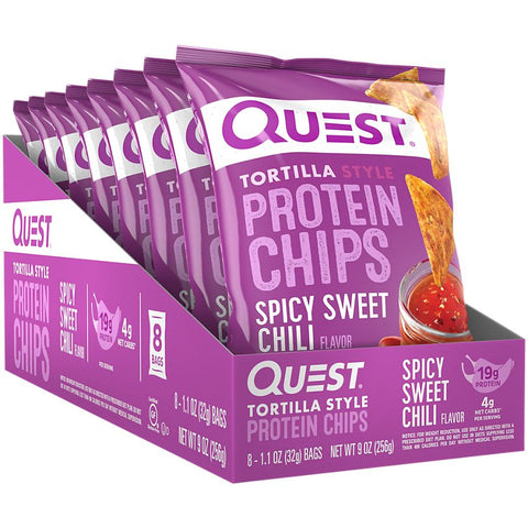 Quest Nutrition Spicy Sweet Chili Tortilla Style Protein Chips