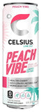 Celsius Peach Vibe 12oz Can Sparkling Energy Drink - (Select Flavor)