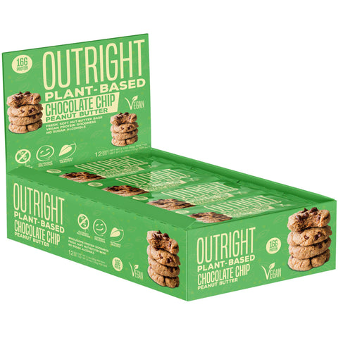 Outright Plant Based Bar - Chocolate Chip Peanut Butter Real Food Protein Bar