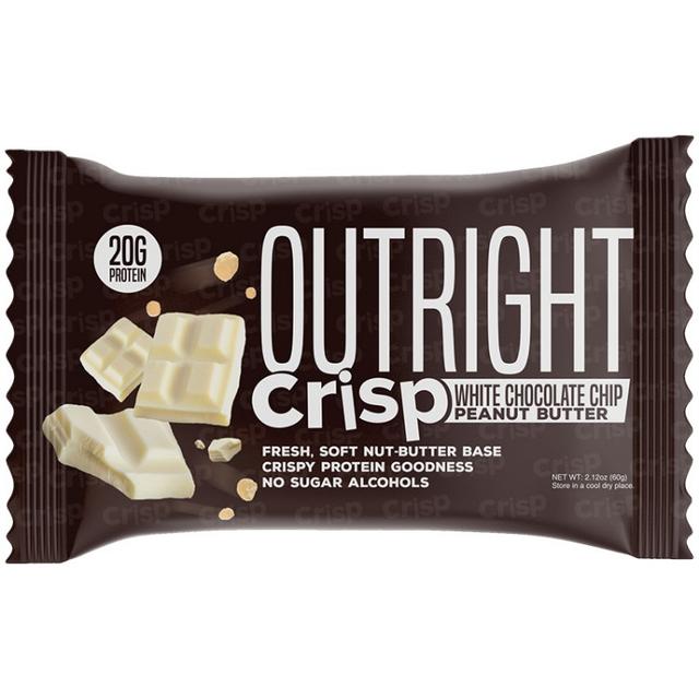 Outright Bar - Crisp White Chocolate Chip Peanut Butter Real Food Protein Bar