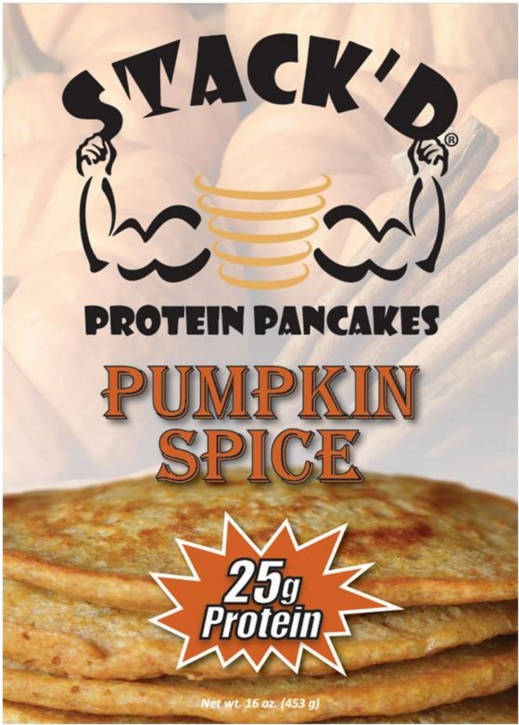 STACK'D Pumpkin Spice Protein Pancakes