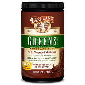 Barlean's Chocolate Silk Greens Powder