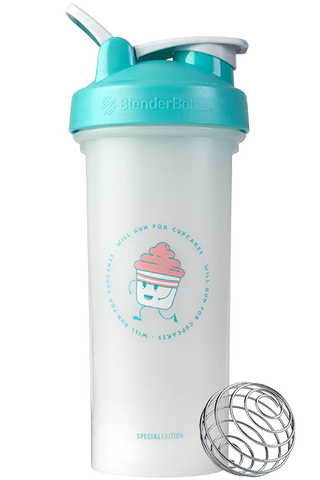 BlenderBottle 28oz "Will Run For Cupcakes" - Foodie Series Shaker cup