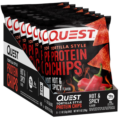 Quest Nutrition Hot & Spicy Tortilla Style Protein Chips