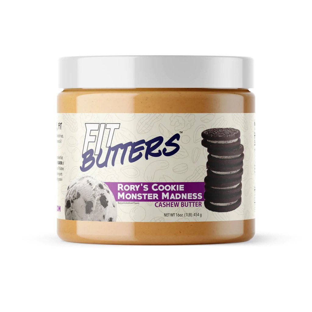 Fit Butters Rory's Cookie Monster Madness (Cookies & Cream Cashew Butter)