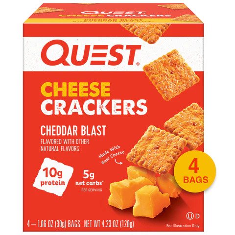 Quest Nutrition Protein Cheese Crackers - Cheddar Blast