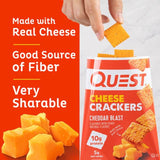 Quest Nutrition Protein Cheese Crackers - Cheddar Blast