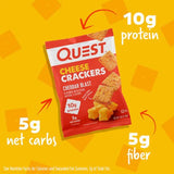 Quest Nutrition Protein Cheese Crackers - Cheddar Blast