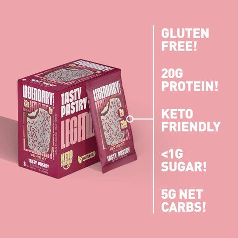 Legendary Foods Protein Tasty Pastry - Red Velvet Flavor